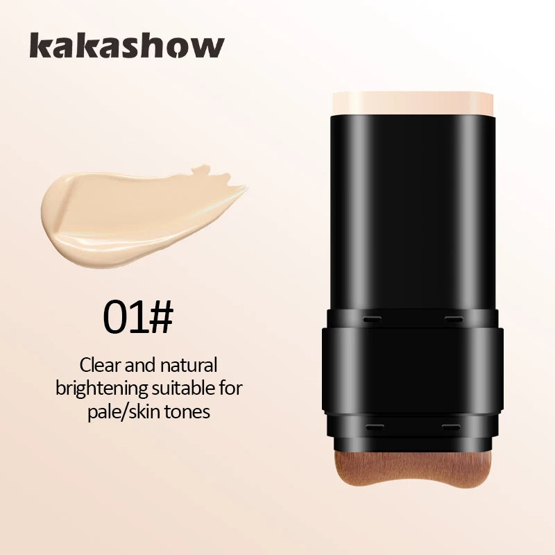 Eraser Foundation Rod Products, Velvet Moisturizing Light Concealer Liquid Foundation, Double Head Foundation Make-up With Brush