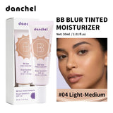 Matte Tinted Moisturizer BB Cream Long-Lasting Smooth Foundation Base Medium Coverage Blur Pores Even Skin Tone Non-greasy Makeu