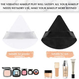 Black Triangle Velvet Powder Puff Soft Foundation Makeup Sponge Portable Household Cosmetic Beauty Accessory