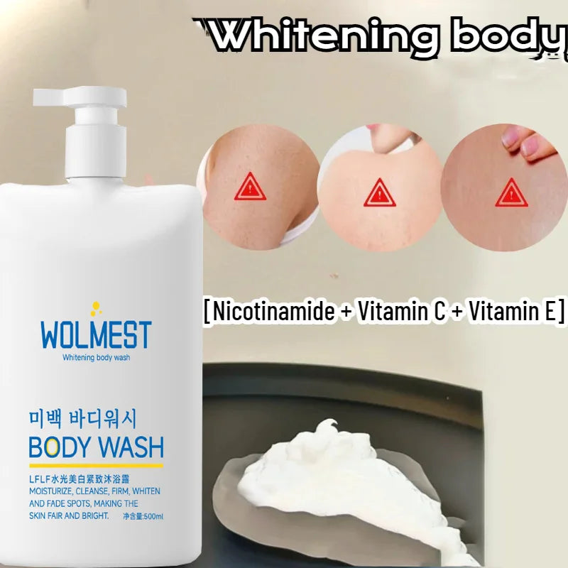 500ml Korean Whitening Body Wash Glow Recharge illuminates & Exfoliates skin with brightening