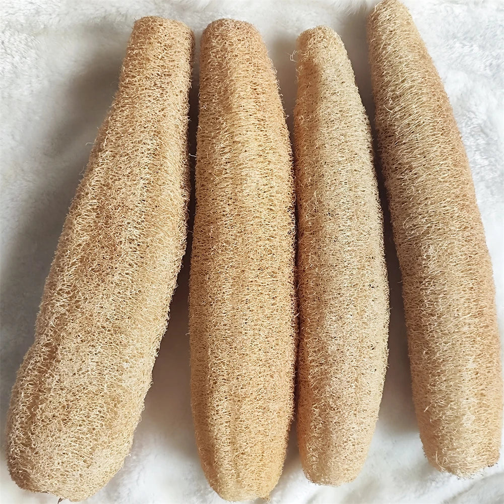 Natural Loofah Multi-Purpose Eco-Friendly Body Shower Sponge Home Cleaning Brush Exfoliating for Skin Tough on Stain Bathroom
