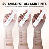 Foundation Stick Color Changing Foundation with Detachable Brush Blanc Cover Cream Stick Changing Hight Coverage Base Makeup