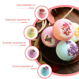 Bath Set Moisturizing Peeling Skin Care Bath Ball with Essential Oils And Bath Salts Handmade Bubble Ball Gift for Relaxing