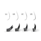 MARIA 4D W Shaped Beam Eyelash Extensions Patch Russian Private Label Wholesale Clusters Easy Fan Volume Lashes Makeup