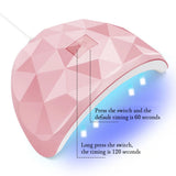 Nail Dryer Lamp UV Nail Polish Lamp Gel Curing Polishing Lamp for Gel Nails Gel Nail Polish Curing Dryer Home Salon Tool