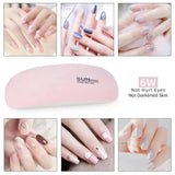 6W Foldable UV LED Nail Lamp Portable Manicure Dryer Machine Quick Drying Gel Polish Tool for Home Professional Use with USB