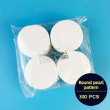 300/600pcs Round Facial Cleansing Pads High-Quality Makeup Remover Wipes Hypoallergenic Lint-Free Round Pads Light Beige