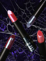 Diamond Pink Lipstick Metallic Glitter Lipstick Waterproof Shiny Pearlescent Dark Blue Red Matte Lip Gloss Halloween Lips Makeup