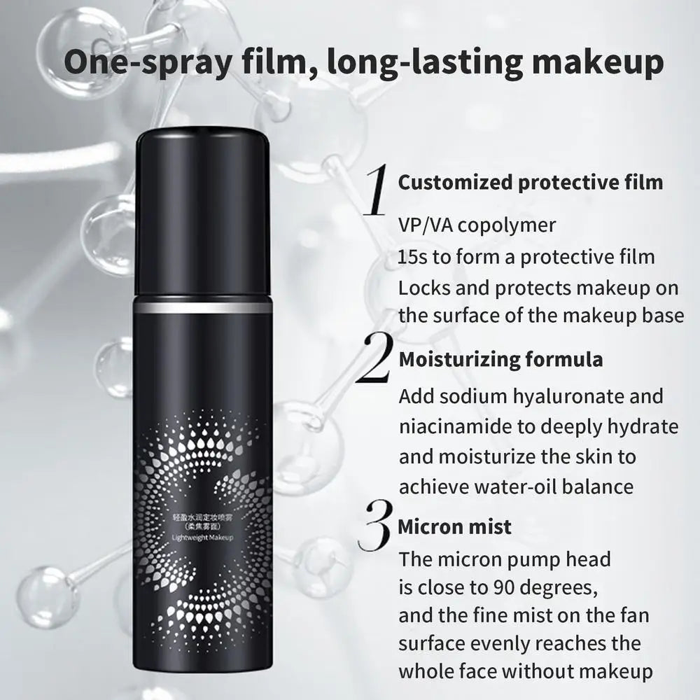 Facial Setting Spray 100ml Oil Control Setting Mist Spray For Women Natural Finish Setting Spray For Summer Makeup Cosmetics For