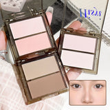 Medium skin tone matte waterproof contouring tray, medium concealer contouring powder, portable size less than 1 liquid ounce, n