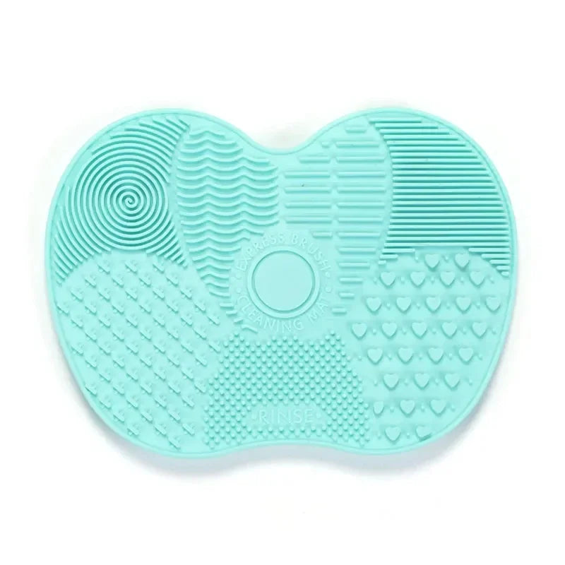 Colorful Brush Cleaner Scrubbe Board Cosmetic Makeup Brush Washing Silicone Gel Cleaning Mat Foundation Makeup Brush Cleaner Pad