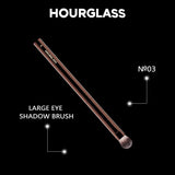 Hourglass Makeup Brush -No.3 All Over Shadow Brush Soft and Skin-friendly Fiber Hair Fashion Design Single Eye Brush