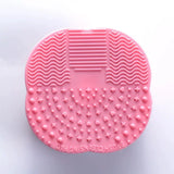 Colorful Brush Cleaner Scrubbe Board Cosmetic Makeup Brush Washing Silicone Gel Cleaning Mat Foundation Makeup Brush Cleaner Pad
