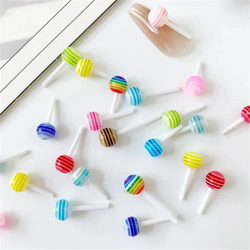 50pcs Vampire Nails Accessories Mixed Resin Ribbon Bow Camellia Tulip Heart Nail Art Charms Decorations Supplies Parts DIY Jewel
