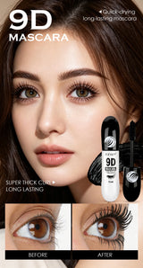 9D Fiber Lash Set Long-Lasting Waterproof Sweatproof Stainproof Slimming Base Mascara for All Skin Types