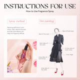 Alcohol-Free Women's Fragrance Gift Set 5Pcs Long-Lasting Fresh Scent Body Spray