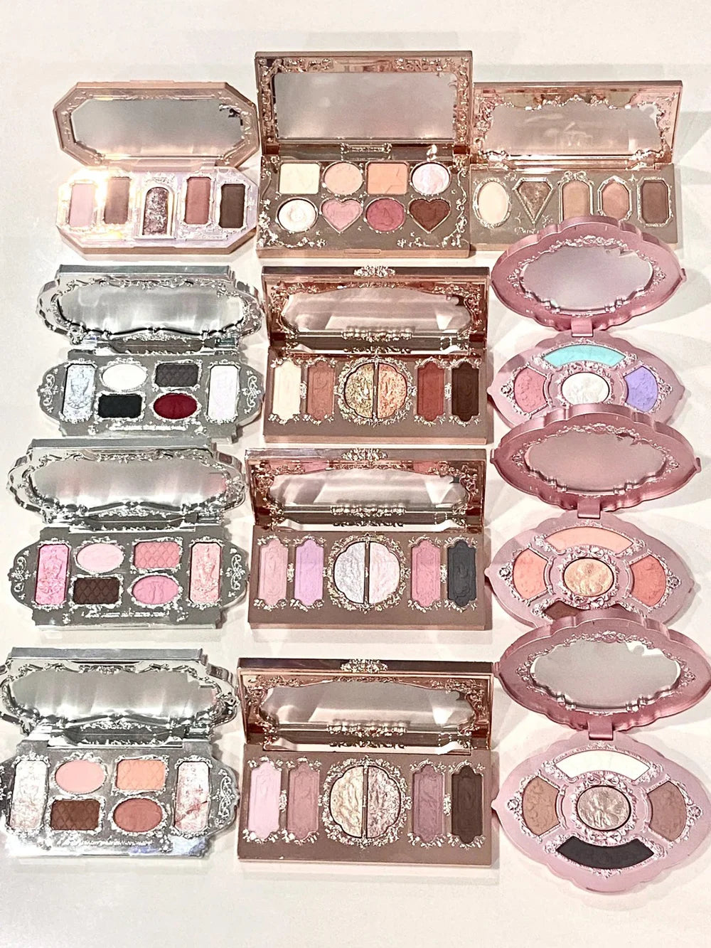 Flower Knows Swan Ballet 6 Color Eyeshadow Palette Matte Shimmer Pearl Glitter Waterproof Highly Pigmented Long Lasting Makeup