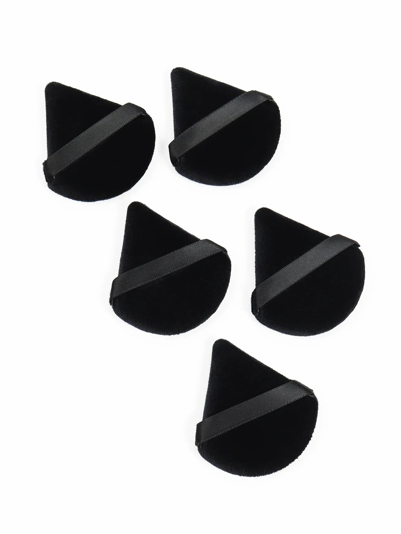 10-100pcs Triangle Mini Velvet Powder Puff Foundation Face Concealer Applicator Cosmetic Finger Sponge Puff Beauty Makeup Tools