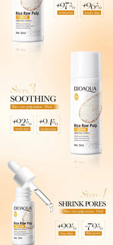 Rice Puree Skin Care Set Whitening Brighten Hydrating Moisturize Soothing Facial Cleanser+Toner+Essence+Lotion+Cream Skincare