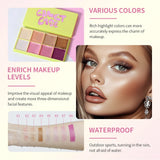 8 Colors Cream Highlighter Palette for Highlight, Blush&Contouring, Various Colors To Meet Various Makeup Needs Highlight Disc
