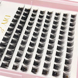 Eyelash Extension Kit - Individual Eyelash Set, D-Roll, Multiple Lengths, Odorless, Easy to Apply for Home Makeup