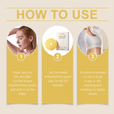 Breast Care Patches Firming Lifting Hydrating With Hydrolyzed Collagen Hyaluronic Acid Breathable Comfortable Feminine Skin Care