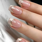 24Pcs Oval Short Pink Press on Nails Simple Ombre Spring False Nail for Sweet Sassy Cool Women&Girl Removable Wearable Nail Art
