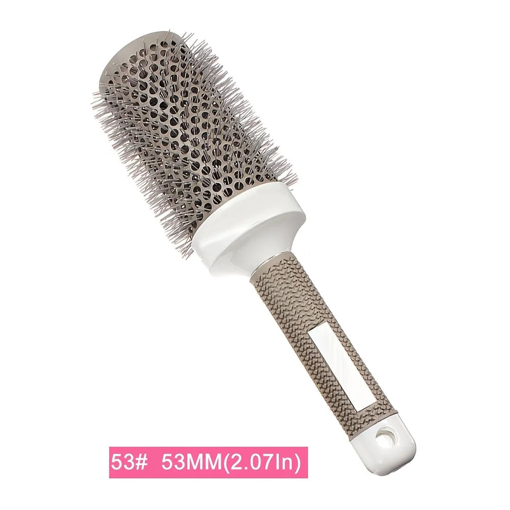 5 Sizes Round Hair Brush Set Curling Styling Brush Blow Dry Volume Comb for Long Short Thick Thin Hair Salon Home Use