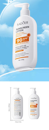 Lotion Solaire Pour Le Corps Et Le Visage, Super 220g, 50g Small Bottle Size, SPF 90 PA +++++, Utilisation Pour Tout Le Corps,