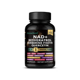 NAD+ Supplement with Resveratrol - Boost NAD+ Levels, Energy & Anti-Aging Support - Superior Absorption, Vegan, 120 Softgels