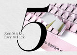 ABONNIE Premade Volume Fans Short Stem 3d/4d/5d/6d Russian  Eyelash Extension Mink Eyelash Extension All Size Lashes Tray