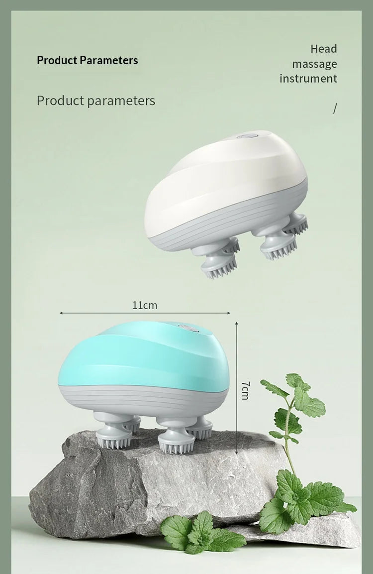 Deep Scalp Massager Head Cleaning Massager Also Suitable for Pets Electric Massage Tool Washable and Portable