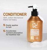 PURC Morocco Argan Oil Shampoo Conditioner Set Smoothing Nourishing Repair Damaged Frizz Hair Scalp Treatment Hair Care