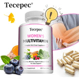 Women's Multivitamin Multimineral Capsules - Magnesium Biotin Calcium Selenium, Supports Skin Nails Joint Bone Immune Energy