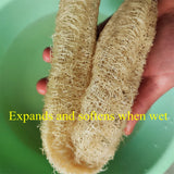 Natural Loofah Multi-Purpose Eco-Friendly Body Shower Sponge Home Cleaning Brush Exfoliating for Skin Tough on Stain Bathroom