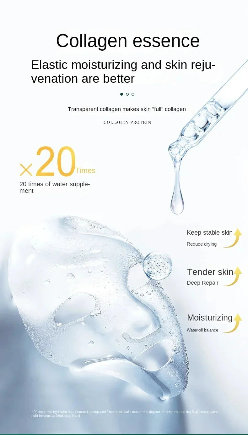 5pcs*30ml Hot Sale Seaweed Collagen Filling Crystal Mask Replenishing Fruit Jelly Skin Transparent Mask Skin Care Masque