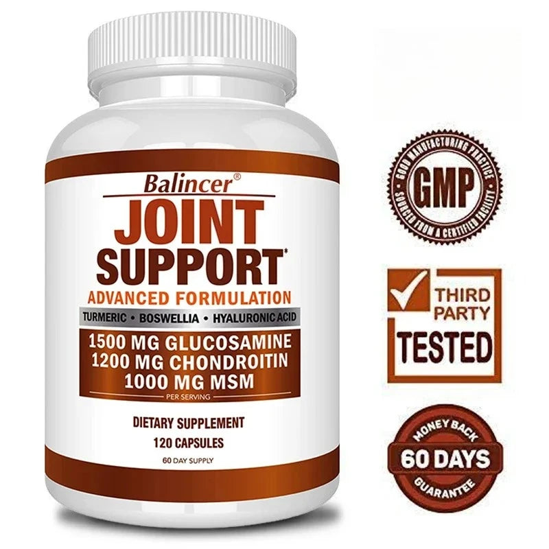 Glucosamine Chondroitin Turmeric Msm Boswellia - Joint Relief and Anti-Inflammatory Support Supplement 120 Capsules