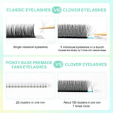 NAGARAKU Automatic Flowering W Shape  Bloom 3D 4D 5D 6D Premade Fans Eyelash Extensions Natural Soft Light Full Dense