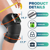 Rechargeable Knee Massager 3 Gear Vibration Massage Adjustable Shoulder Brace Electric Heating Pads Leg Knee Warmer
