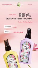TVLV Jasmine Fragrance Spray -Long-lasting fragrance for women's clothing,odor removal, dreamy fresh and long-lasting light scen