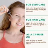 PHATOIL 118ml Organic Jojoba Oil Cold Pressed Pure Natural Rosehip Seed Carrier Oil Moisturizing for Face, Hair, Skin & Nails