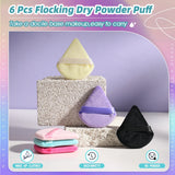 Black Triangle Velvet Powder Puff Soft Foundation Makeup Sponge Portable Household Cosmetic Beauty Accessory