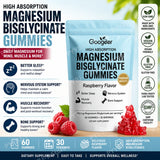 Magnesium Bisglycinate Gummies 400mg, 60 Count, Adult Daily Wellness Supplement for Bone Muscle Sleep Support