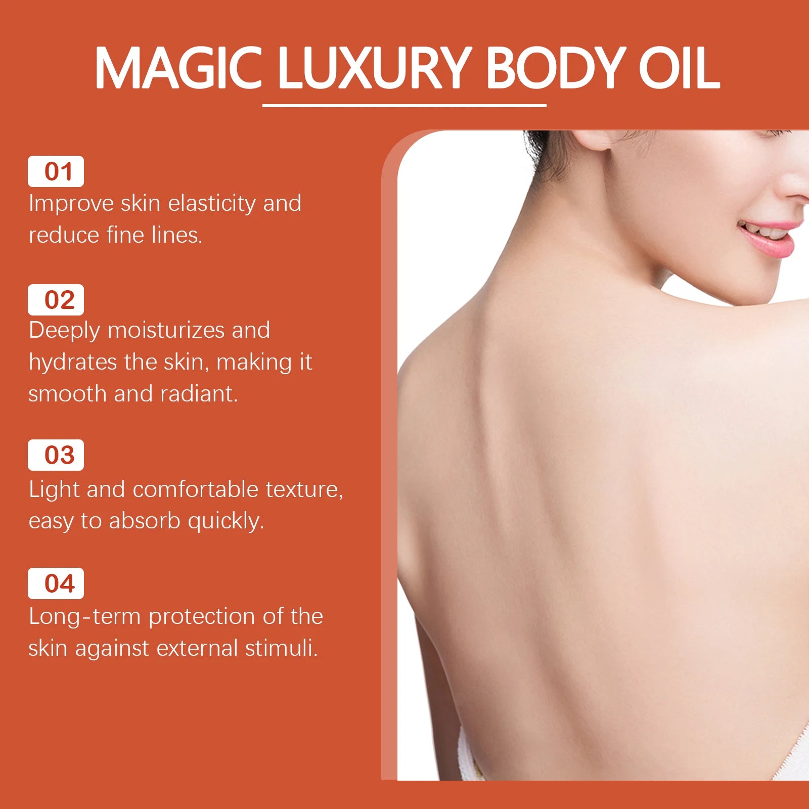 West Month Firming Body Oil Deep Moisturizing Dry Skin Tightening Firming Brightens Skin Tone Anti Aging Repair Damaged Skin