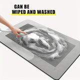 Diatomaceous Earth Bath Mat Super Absorbent Non Slip Fast Drying Soft Floor Mat for Shower Laundry Bedroom Kitchen RV Bathroom