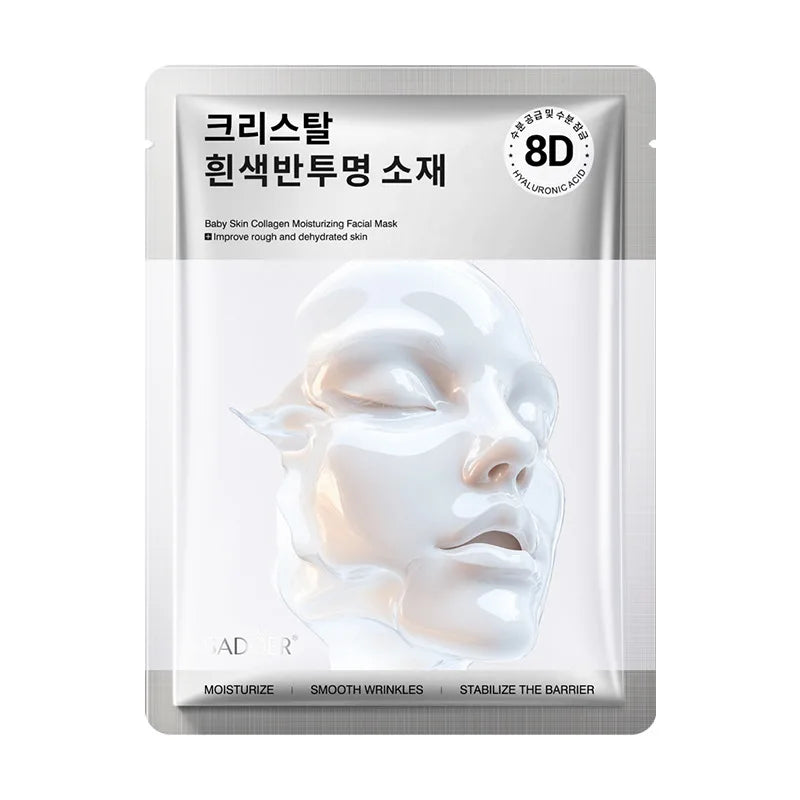 "Collagen Glow" Hydrating Face Mask | Brightening & Moisturizing Treatment | With Marine Collagen & Hyaluronic Acid