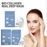 Bio Collagen Real Deep Mask Shrink Pores Deep Hydrating Overnight Face Mask Moisturizing Refreshing Brightening Face Skin Care