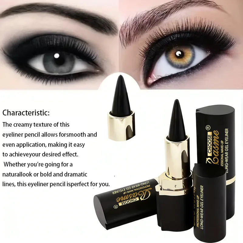 Creamy Texture Eyeliner, 1 Count /2 Counts Easy Coloring Sweat Proof High Pier Pencil, Daily Makeup Accessories for Women and Gi
