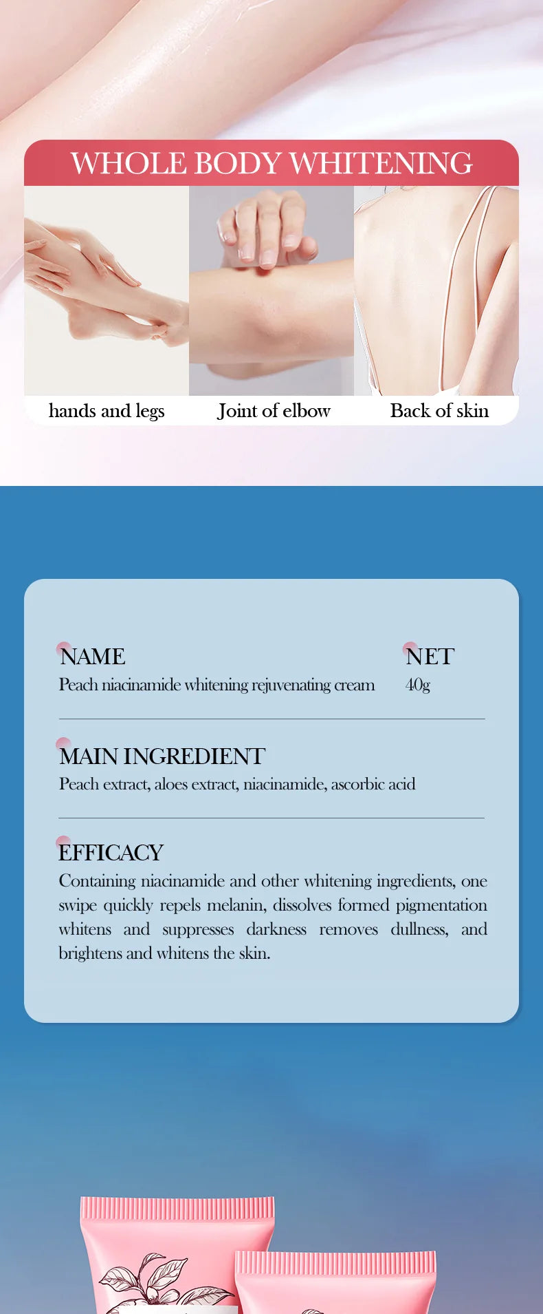 Brighten Body Cream Improve Dark Skin Armpit Thigh Inner Joint Lightening Intimate Area Underarm Body Care Private Parts Lotion