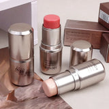 Waterproof Brighten Face Highlighter Blush Stick Makeup Glitter Corrector Contour Illuminator Shimmer Rouge Stick Cream Cosmetic
